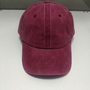 Washed marroon blank or distressed dad hat